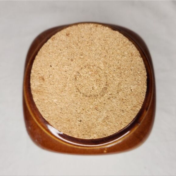 70s Glazed Clay Canister - Picture 7 of 9